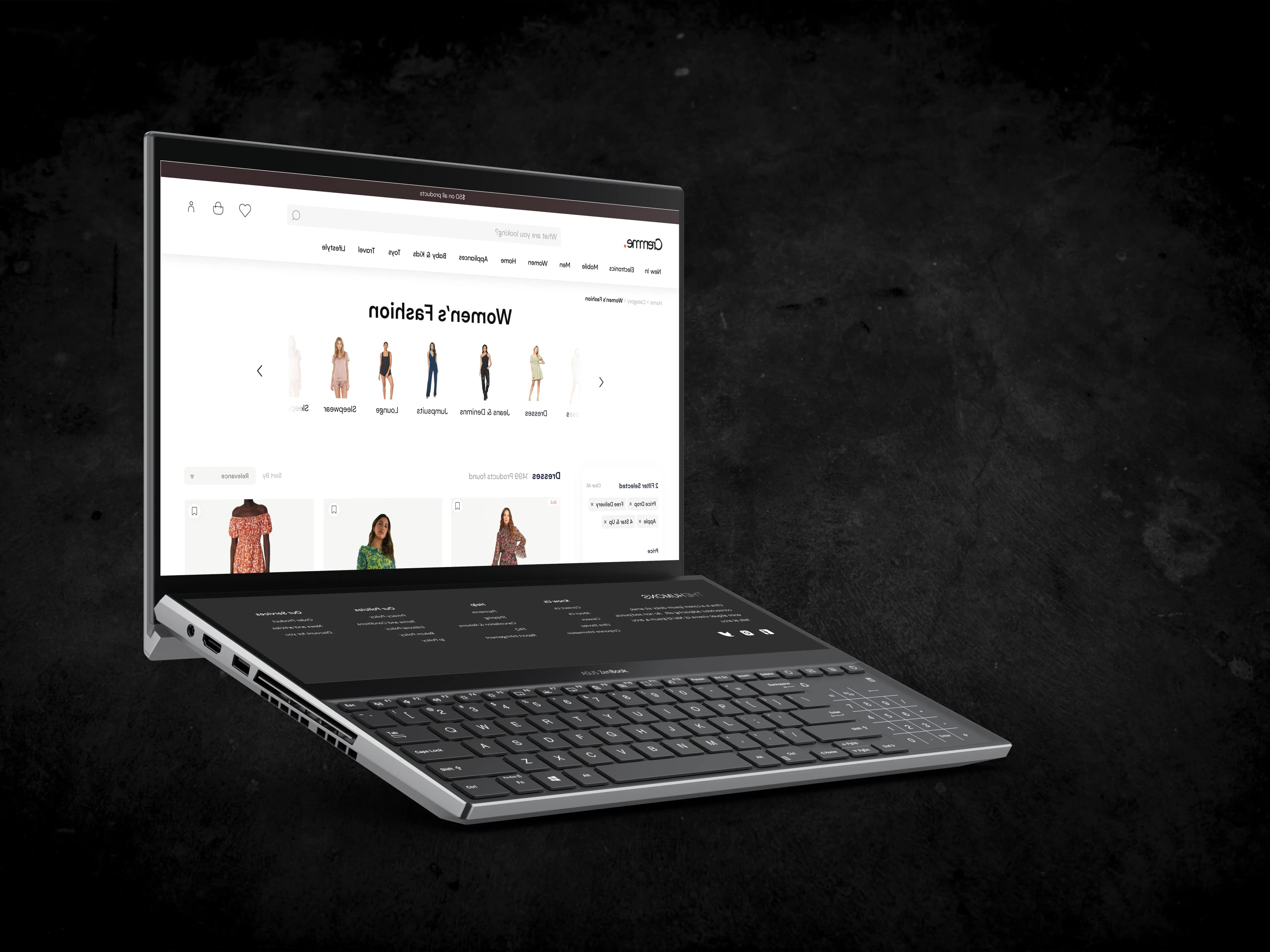 Cremme brand storefront